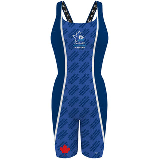 Calgary Aquamums - Classic Strap Long Knee Women Jammer