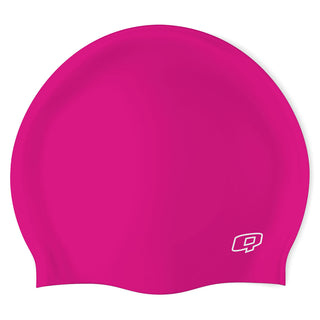 SOLID HOT PINK - Classic Silicone Swimming Cap