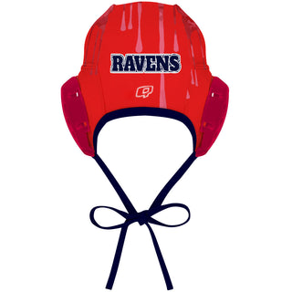 Ravens Waterpolo Red White Numbers - Water Polo Cap