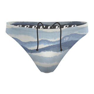 print blue - Waterpolo Brief Swimsuit