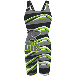 Ponoka Sharks - Classic Strap Long Knee Women Jammer