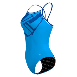 Split lines - Skinny Strap Swimsuit