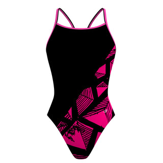Pink diamonds - Skinny Strap Swimsuit