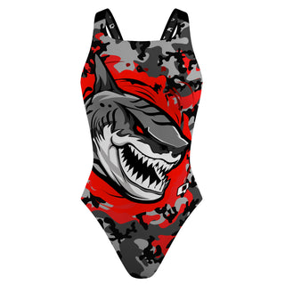 Johnnie Means Aquatics Tigersharks - Classic Strap Swimsuit