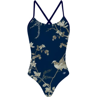Chinoiserie - Tieback One Piece Swimsuit