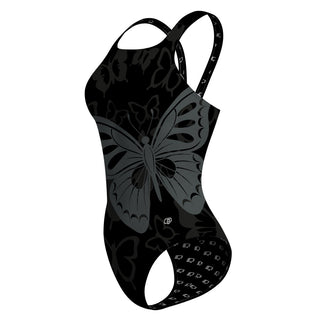 Black Butterfl - Classic Strap Swimsuit