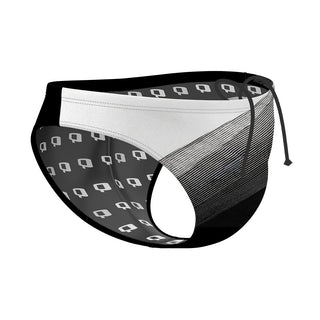 Black Gradient - Waterpolo Brief Swimsuit