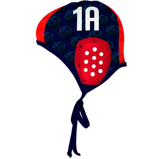 Gold Coast - Ear guard Red - Goalie Navy Cords Water Polo Cap