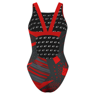 Deerfield High School Warriors - Classic Strap Swimsuit