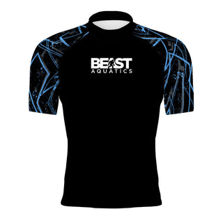Beast Aquatics - Men's Surf UPF50+ Short Sleeve Rash Guard