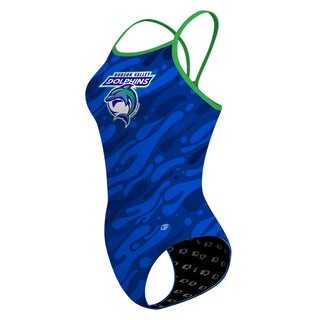 Hudson Valley Dolphins - Skinny Strap Swimsuit