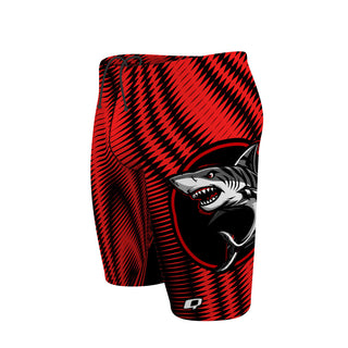 Johnnie Means Aquatic Tigersharks 26 Red - Jammer Swimsuit