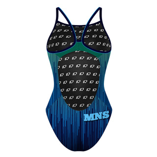 Warm Up suit cityscape - Skinny Strap Swimsuit
