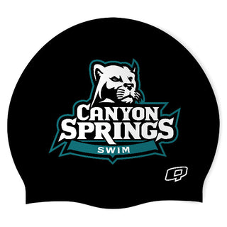 Canyon Springs (BLK/02) - Wrinkle-Free Silicone Swimming Cap