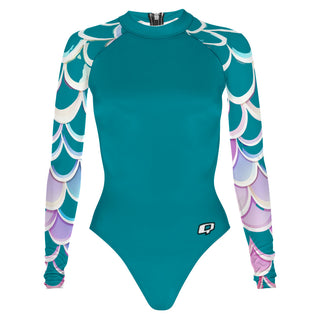 Fish Scales Teal - Surf Swimming Suit Classic Cut