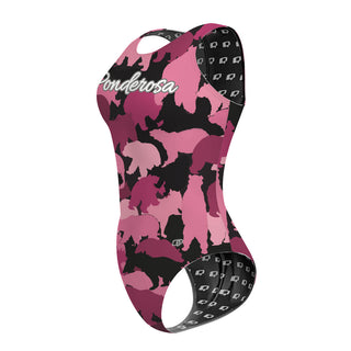 Ponderosa High School 26 PNK - Women's Waterpolo Swimsuit Classic Cut
