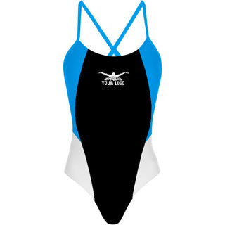 Spliced (3 colors) - Tieback One Piece Swimsuit