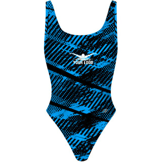 Grunge (2 colors) - High Hip One Piece Swimsuit