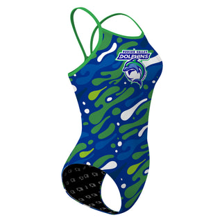 Hudson Valley Dolphins - Skinny Strap Swimsuit