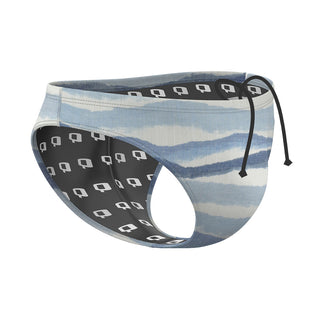print blue - Waterpolo Brief Swimsuit