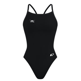Chest Logo Right - Solid Skinny Strap Swimsuit