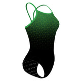 Green Hexagon Gradient - Skinny Strap