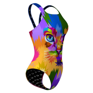 Border City CAT - Classic Strap Swimsuit