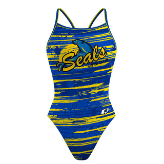 Pinole Seals Swim Team - Skinny Strap Swimsuit