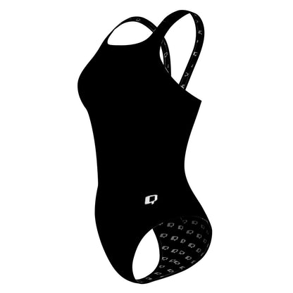 Classic Strap Solid Black - Classic Strap Swimsuit
