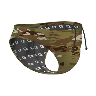 water polo patterned - Waterpolo Brief Swimsuit