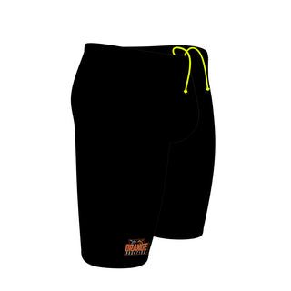 Orange High School Solid Black - Jammer Swimsuit