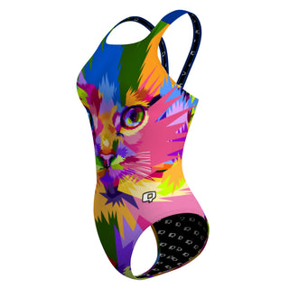 Border City CAT - Classic Strap Swimsuit