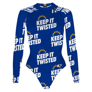 Twisted Blue B - Surf Swimming Suit Classic Cut