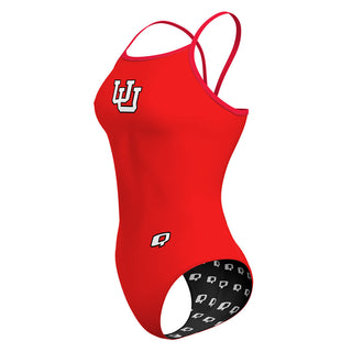 Utah Club Swimming RED - Sunback Tank Swimsuit