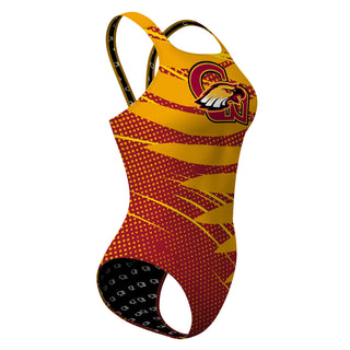 Clovis West Golden Eagles Swim - Classic Strap Swimsuit