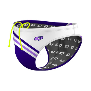 purple-flash - Waterpolo Brief Swimsuit