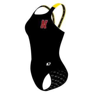 N Titans Solid Black - Classic Strap Swimsuit