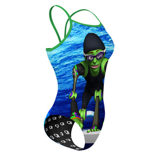 FLUID MECHANICS GREEN - Sunback Tank Swimsuit