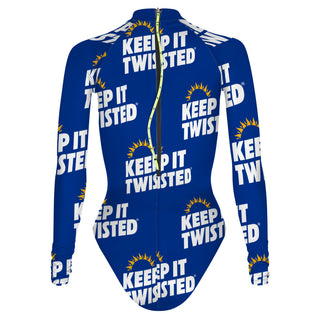 Twisted Blue B - Surf Swimming Suit Classic Cut
