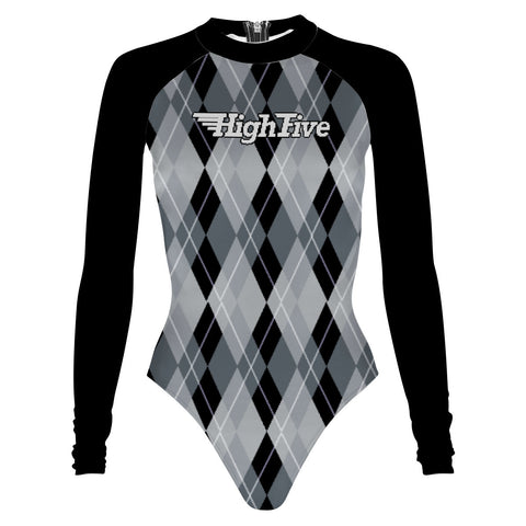 High Five white logo - Surf Swimming Suit Classic Cut