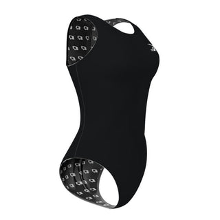 Chest Logo Left - Solid Women's Waterpolo Swimsuit Classic Cut