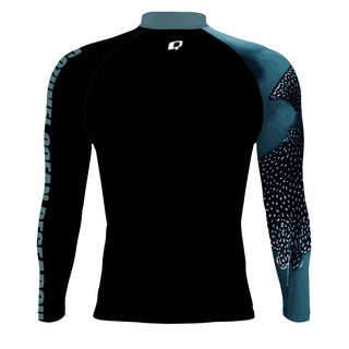 COR-BLUE RAY logo - Men's Surf UPF50+ Long Sleeve Rash Guard