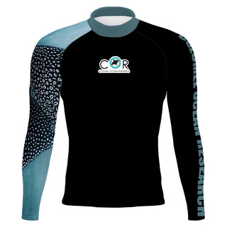 COR-BLUE RAY logo - Men's Surf UPF50+ Long Sleeve Rash Guard