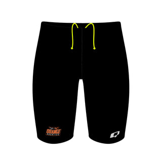 Orange High School Solid Black - Jammer Swimsuit