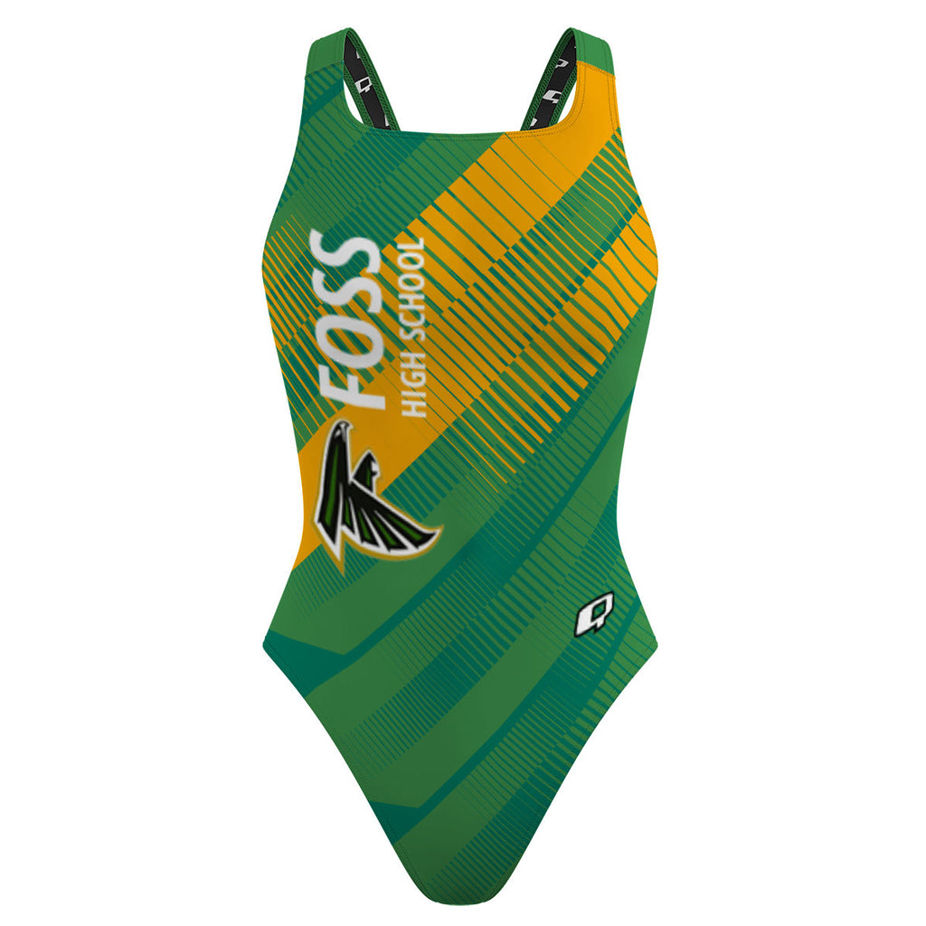 Foss High School - Classic Strap Swimsuit – Q Team Store