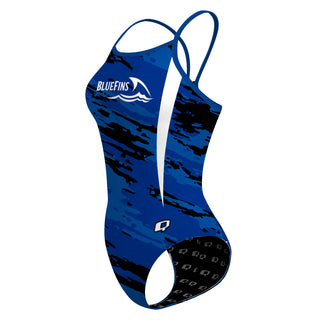 Blue Fins - Skinny Strap Swimsuit