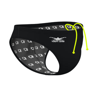 Hip Logo - Solid Waterpolo Brief Swimsuit