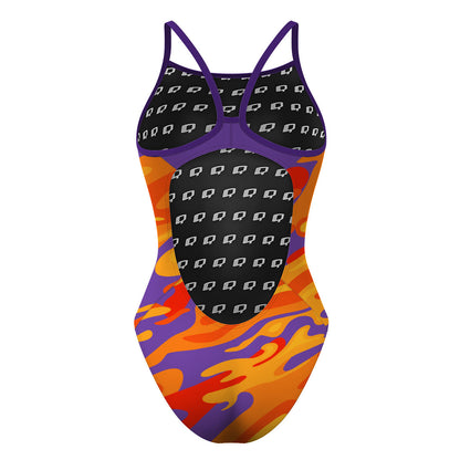 BRSC-Camo - Skinny Strap Swimsuit