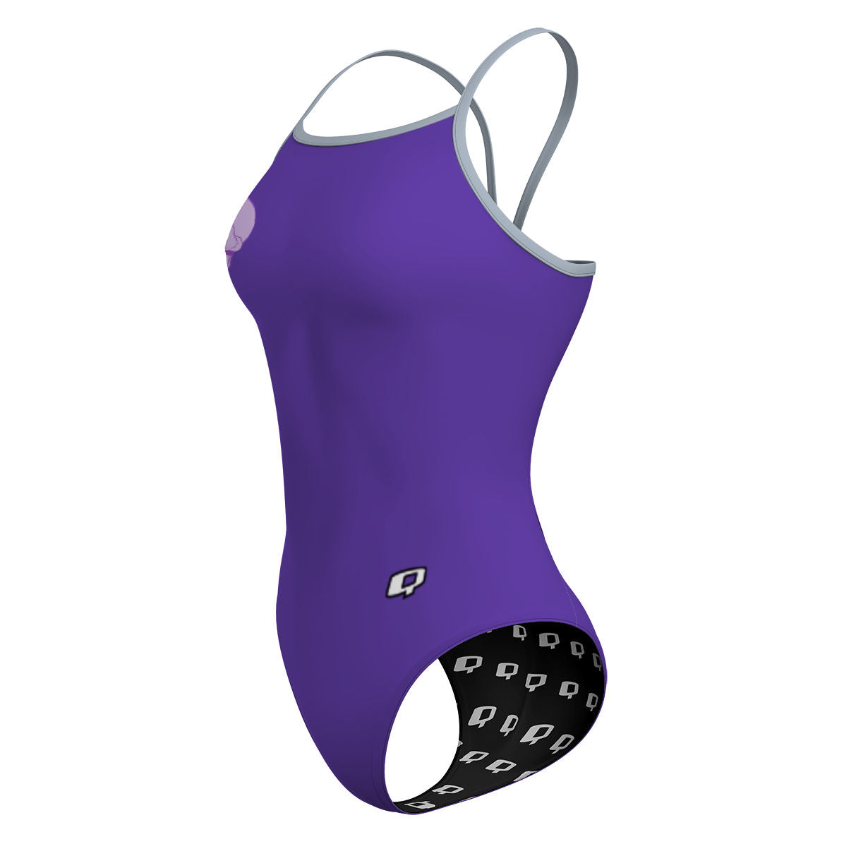 purple skull swimsuit - Sunback Tank