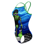 FLUID MECHANICS GREEN - Sunback Tank Swimsuit